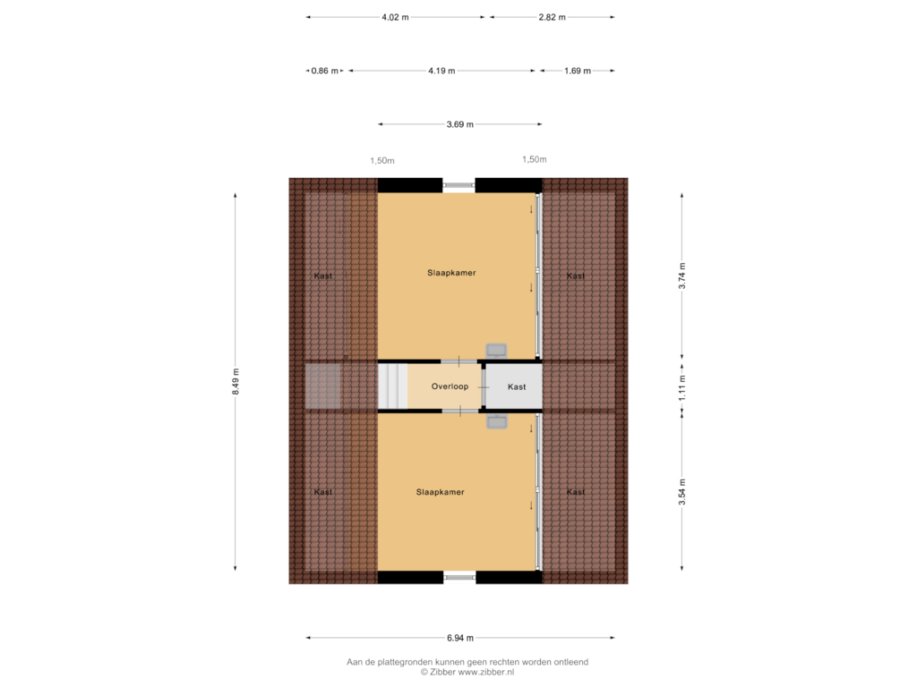 View floorplan of Tweede Verdieping of Hogeweg 1