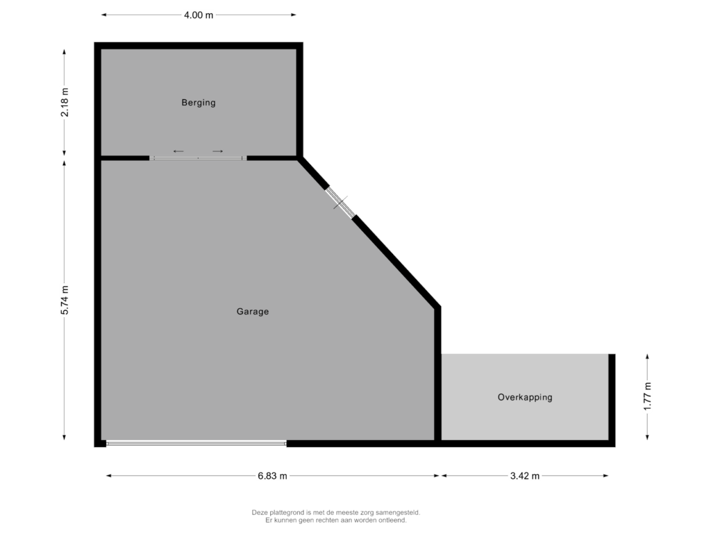 View floorplan of Garage of Nicolaas van Puttenlaan 23