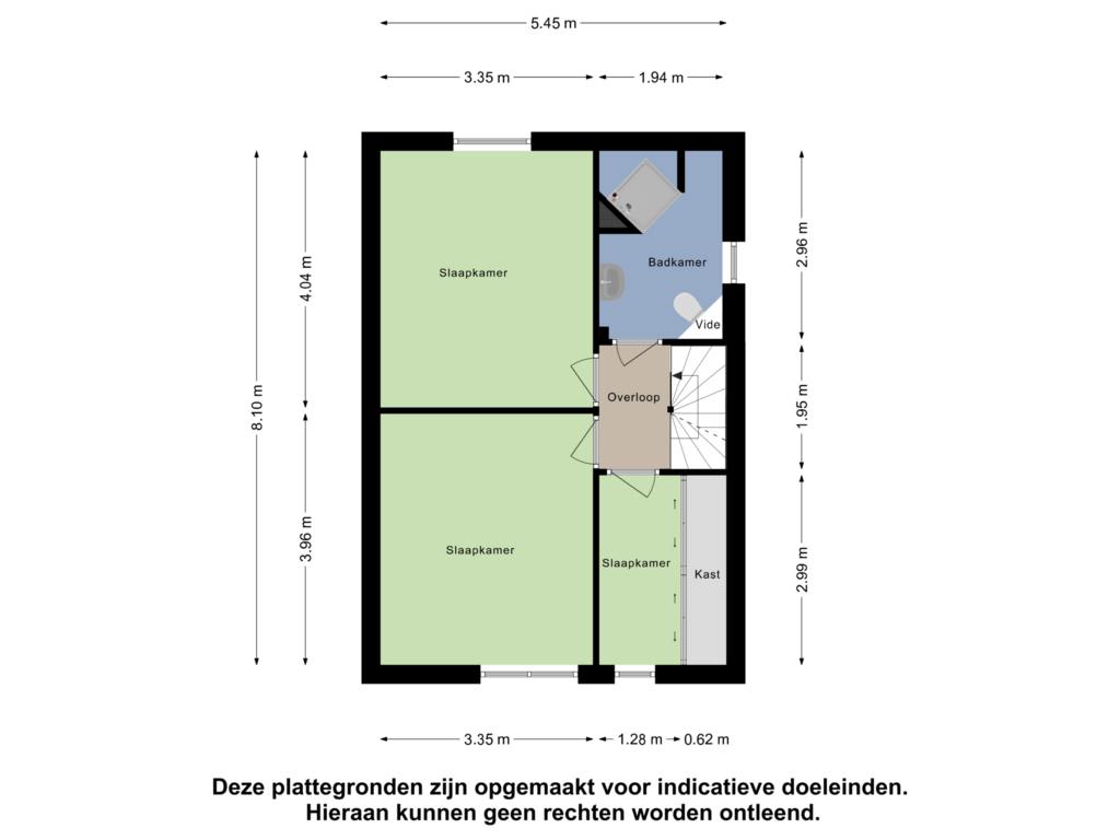 Bekijk plattegrond van Eerste Verdieping van Kempenstraat 17