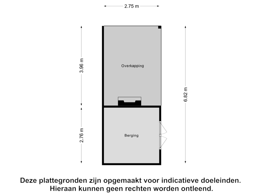 Bekijk plattegrond van Berging van Hortensiastraat 2