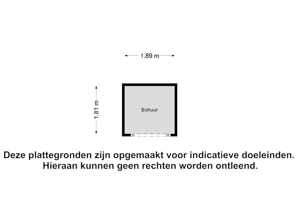 Bekijk plattegrond van Schuur van Hortensiastraat 2