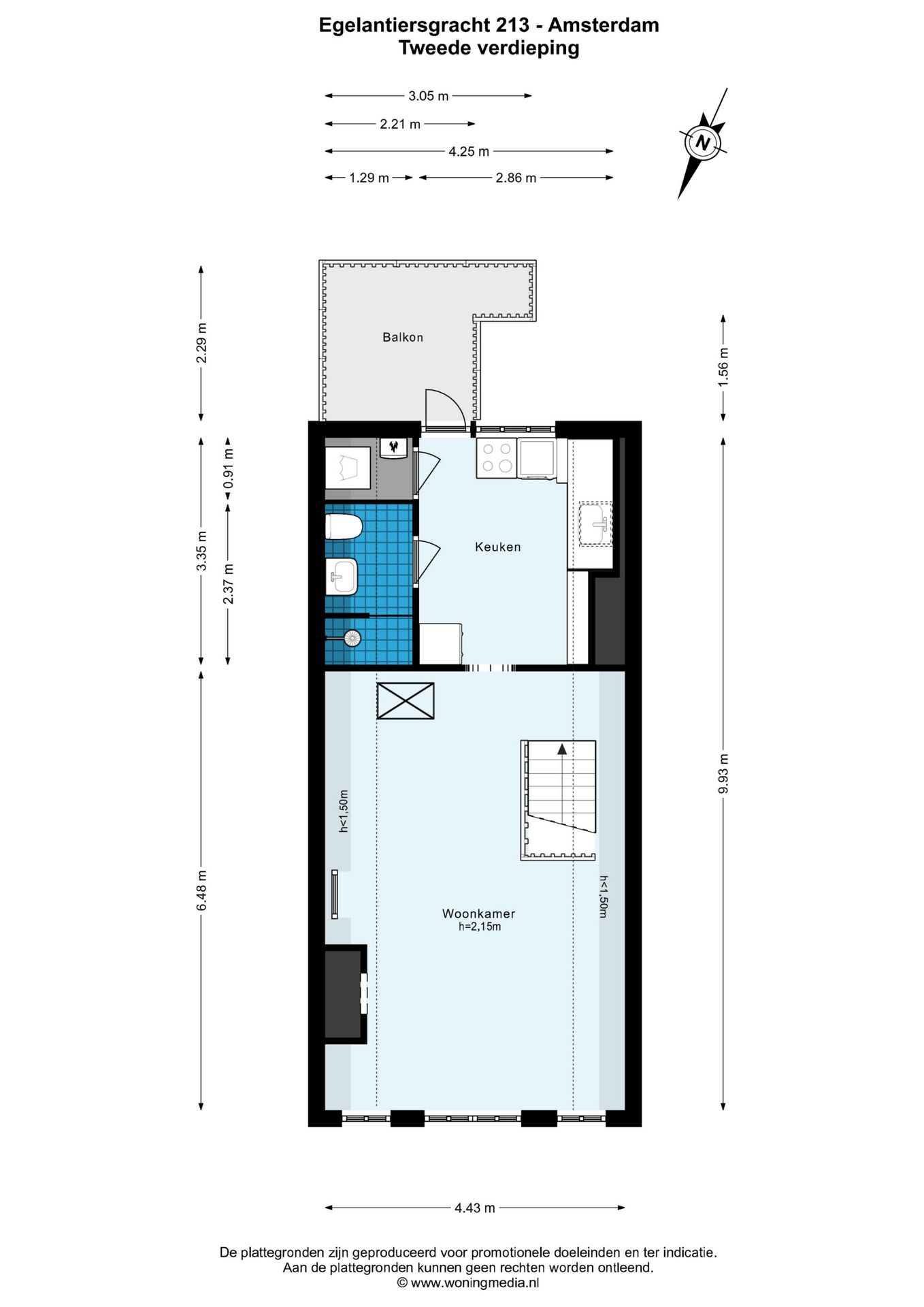 Foto 14 van Egelantiersgracht 213-H