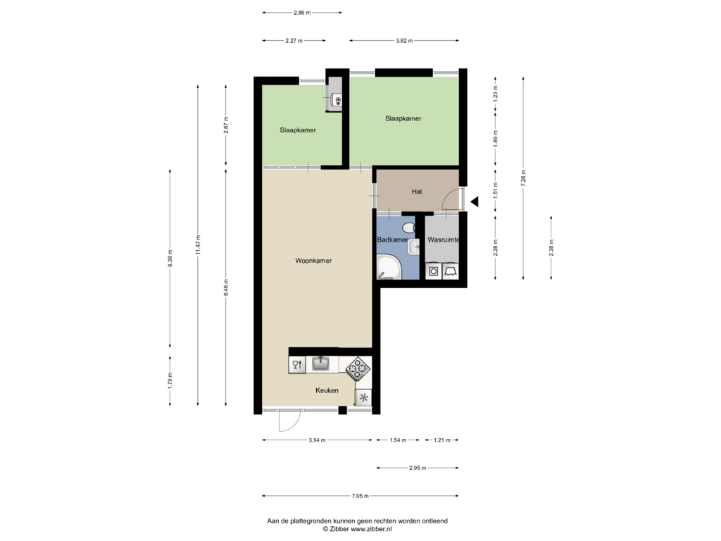 Bekijk plattegrond van Begane grond van Kerkberg 2-A