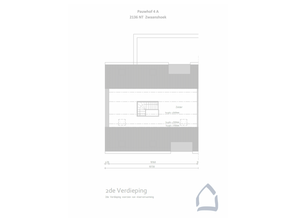 Bekijk plattegrond van Tweede verdieping van Pauwhof 4-A