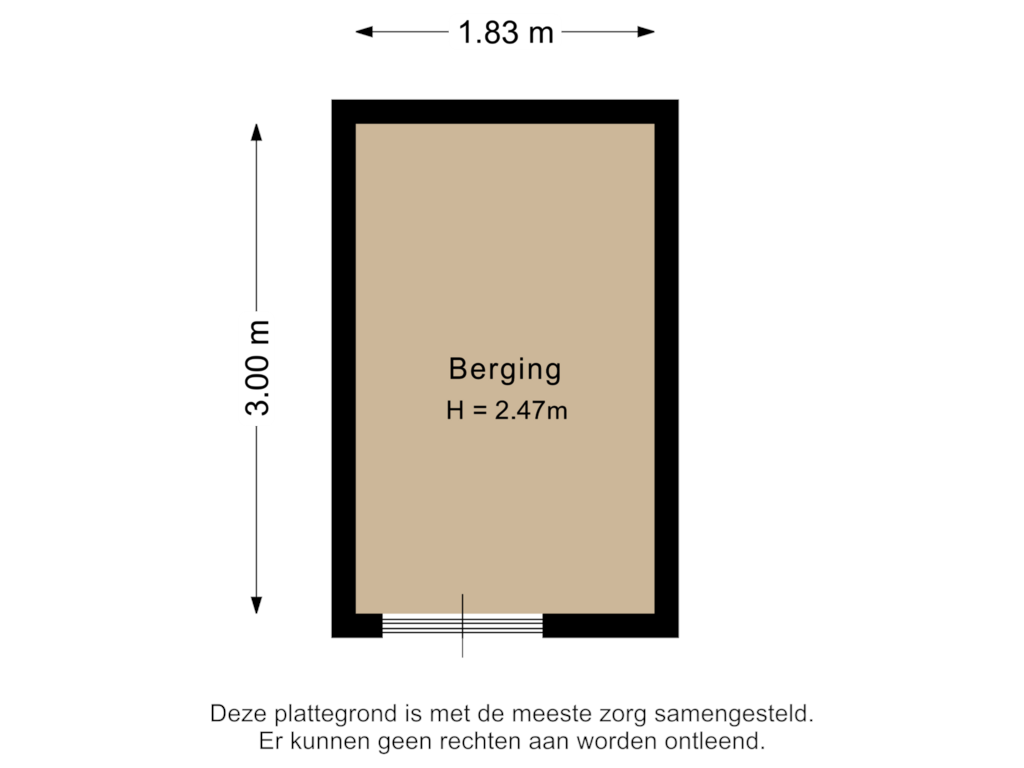 Bekijk plattegrond van Berging van Liesveld 74