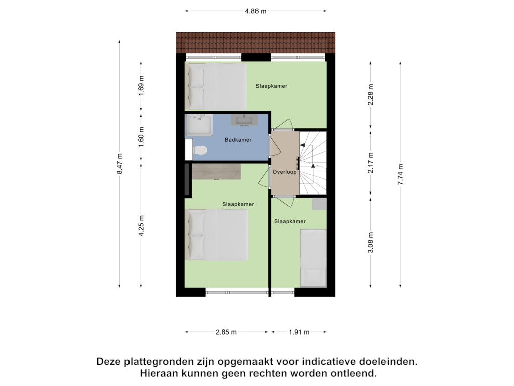 Bekijk plattegrond van Eerste Verdieping van Dommel 4