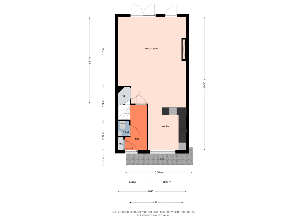 View floorplan of Begane grond of Viskorf 33