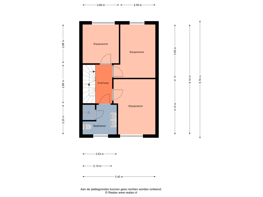 View floorplan of Verdieping 1 of Viskorf 33