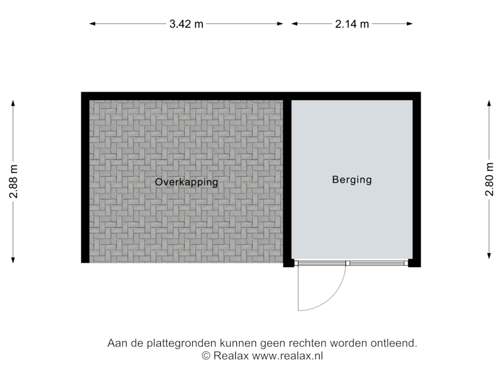 View floorplan of Berging of Viskorf 33