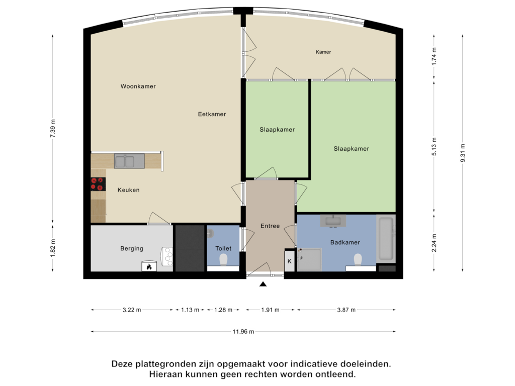 Bekijk plattegrond van Appartement van Ds Theodor Fliednerstraat 213