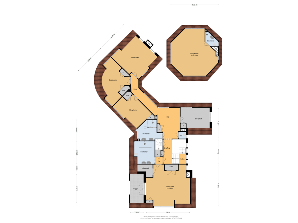 Bekijk plattegrond van 1e van Burgemeester den Texlaan 50