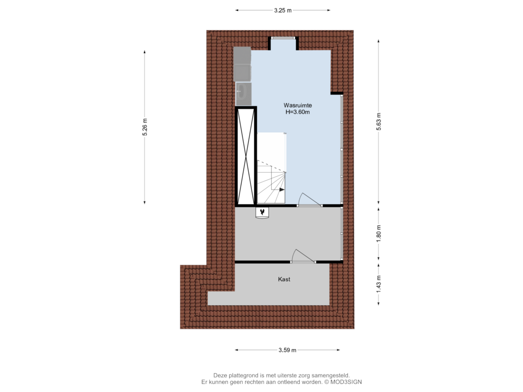 Bekijk plattegrond van 2e Verdieping van Burgemeester den Texlaan 50