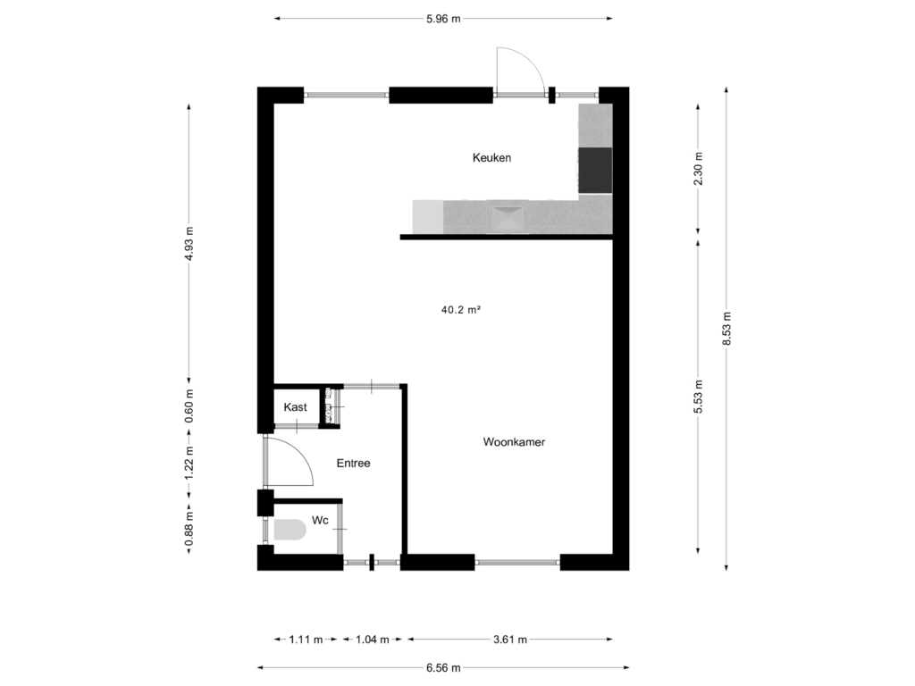 Bekijk plattegrond van Begane grond van Beukenhof 8