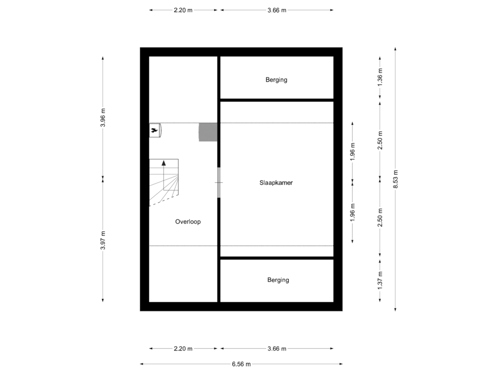 Bekijk plattegrond van 2e verdieping van Beukenhof 8