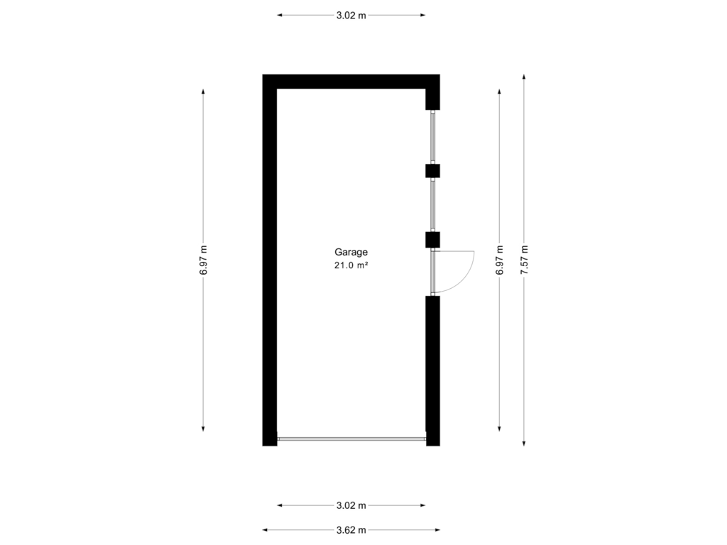 Bekijk plattegrond van Garage van Beukenhof 8