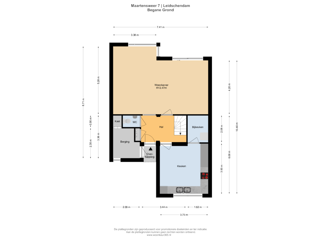 Bekijk plattegrond van Begane Grond van Maartensweer 7