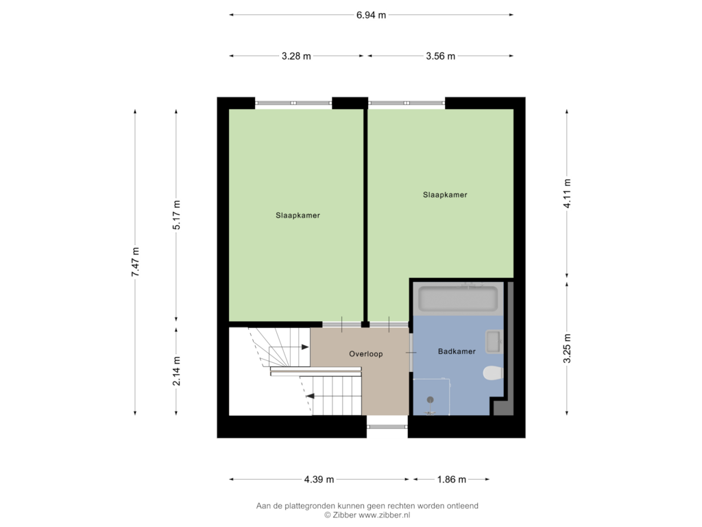 Bekijk plattegrond van Tweede Verdieping van Boschcour 50