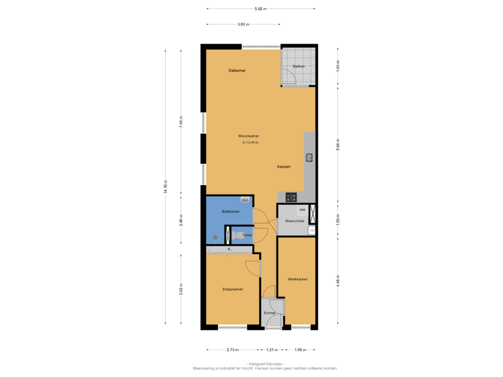 View floorplan of Appartement of Hatertseweg 463-E