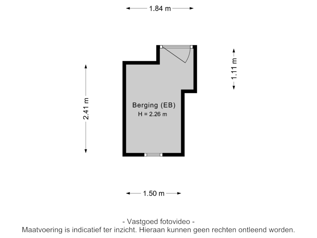 View floorplan of Berging of Hatertseweg 463-E