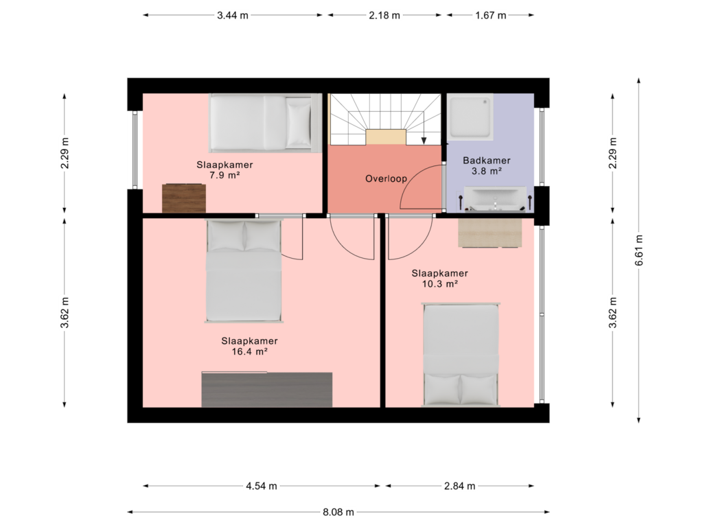 Bekijk plattegrond van Floor 1 van Jacob van Lennepstraat 40