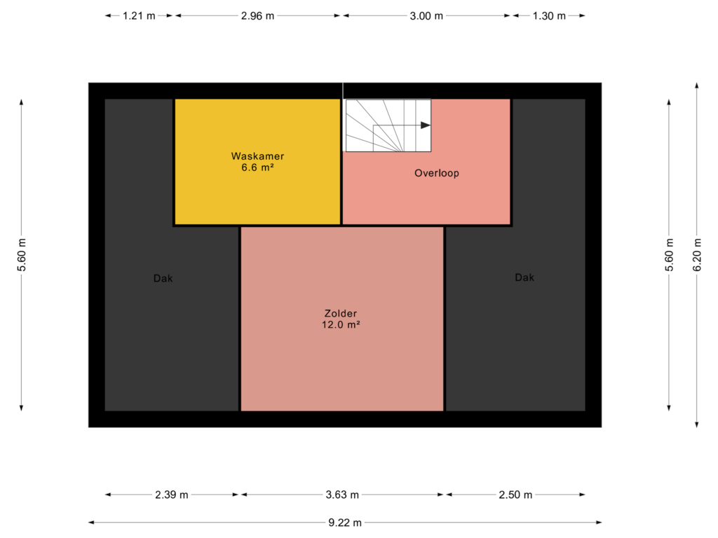 Bekijk plattegrond van Floor 2 van Jacob van Lennepstraat 40