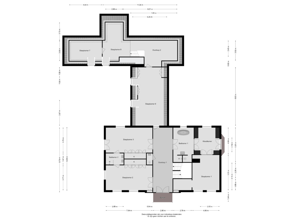 View floorplan of EERSTE VERDIEPING VILLA MET 2E WONING/KANTOOR of Westervelden 1