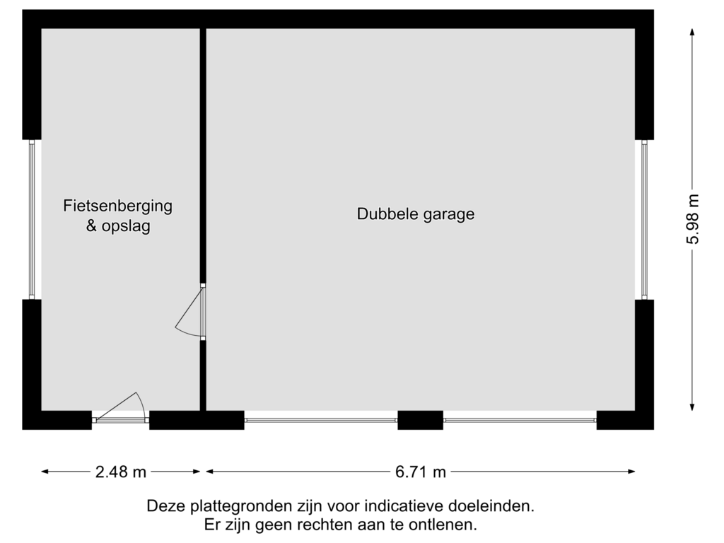 View floorplan of VRIJSTAANDE DUBBELE GARAGE of Westervelden 1