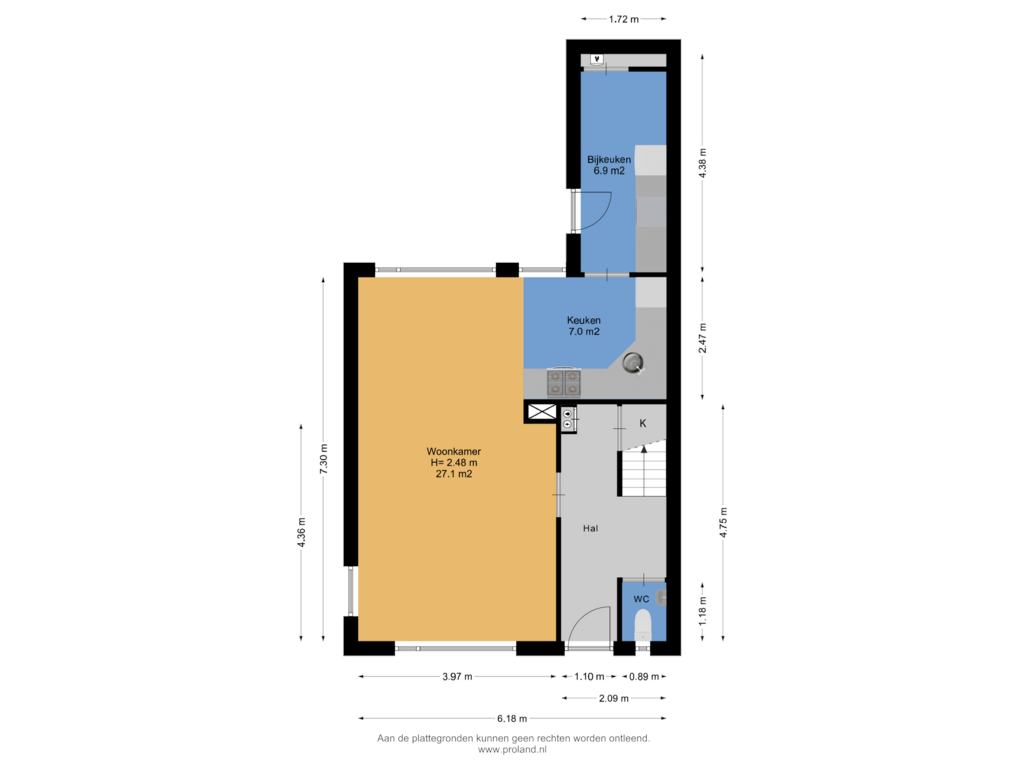 Bekijk plattegrond van Begane Grond van Prins Willem-Alexanderstraat 31