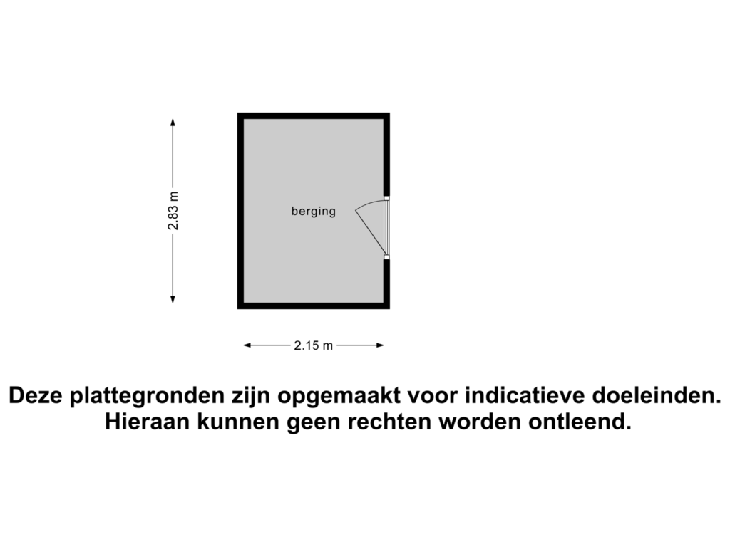 Bekijk plattegrond van Berging van Clarastraat 1-L