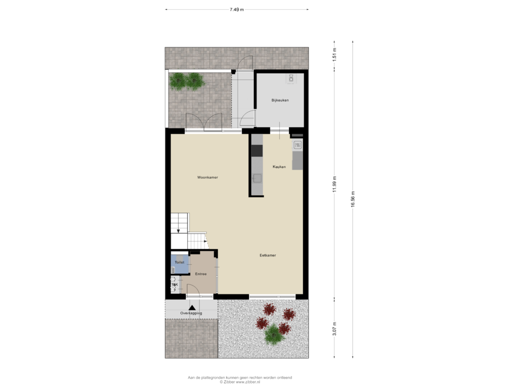 Bekijk plattegrond van Begane Grond _Tuin van Grasvink 5