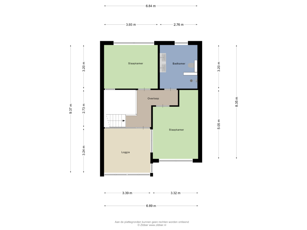 Bekijk plattegrond van Eerste Verdieping van Grasvink 5