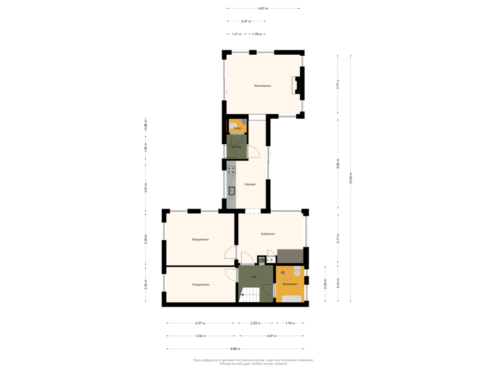 Bekijk plattegrond van Begane Grond van Laaksum 28