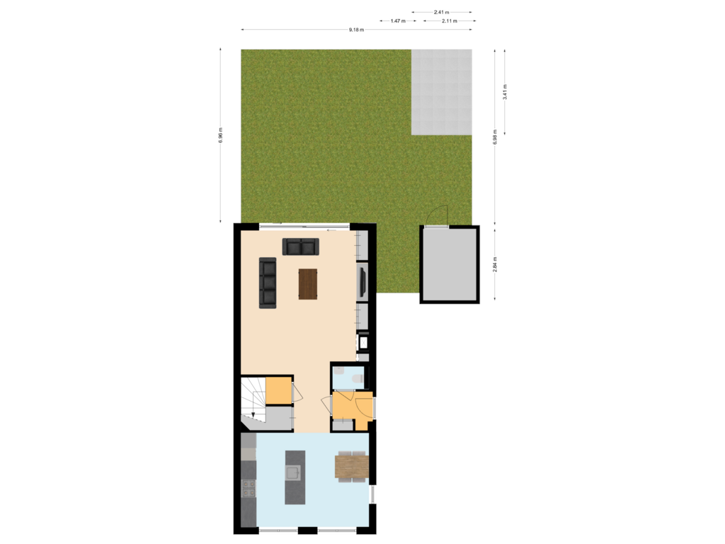 Bekijk plattegrond van Situatie van Broekbeemd 15