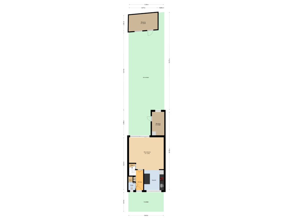 Bekijk plattegrond van Situatie van Arenberglaan 167