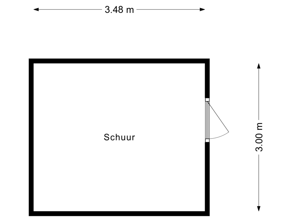 Bekijk plattegrond van Schuur van Ommoordsestraat 28