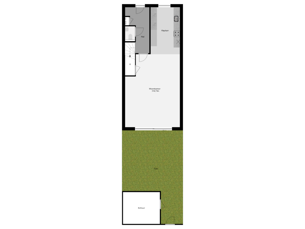 Bekijk plattegrond van Perceeloverzicht van Ommoordsestraat 28