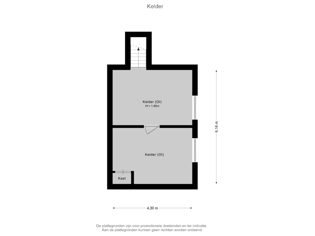 Bekijk plattegrond van Kelder van Zutphensestraat 87