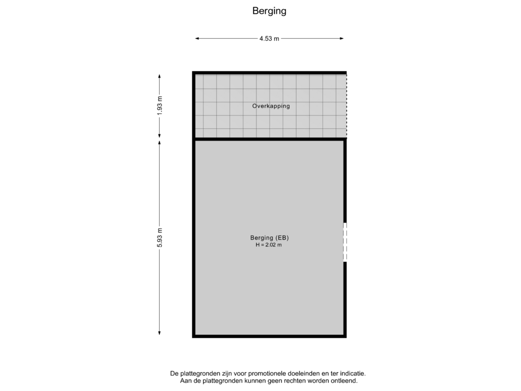 Bekijk plattegrond van Berging 2 van Zutphensestraat 87