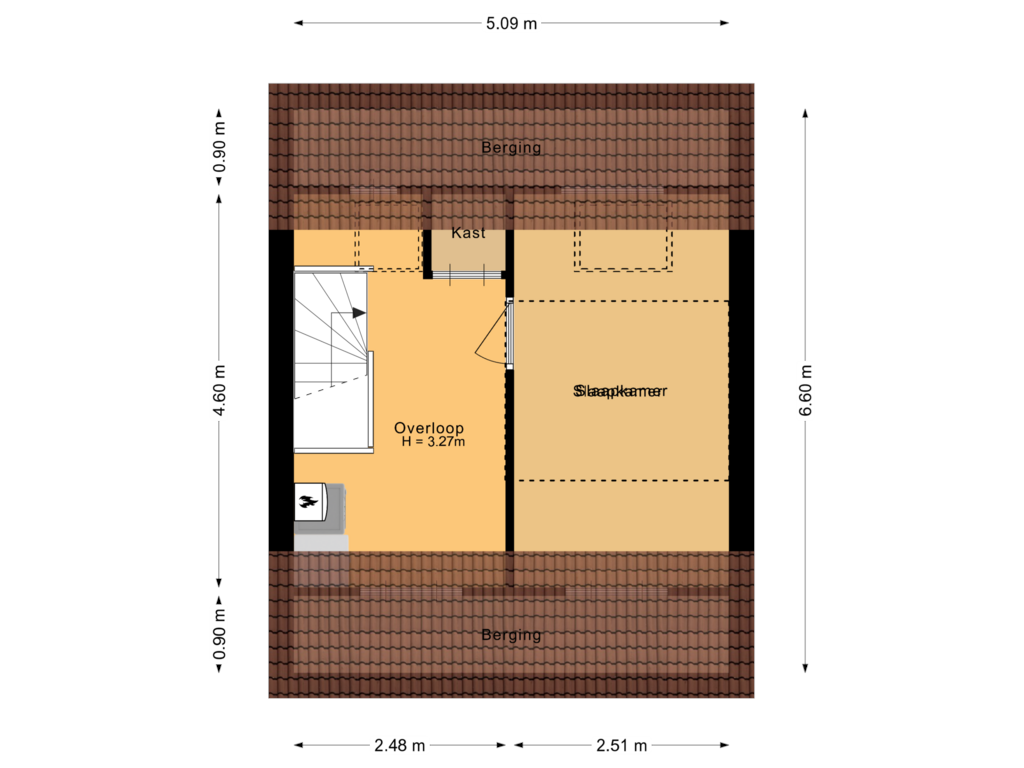 Bekijk plattegrond van Tweede verdieping van Lammertkamp 31