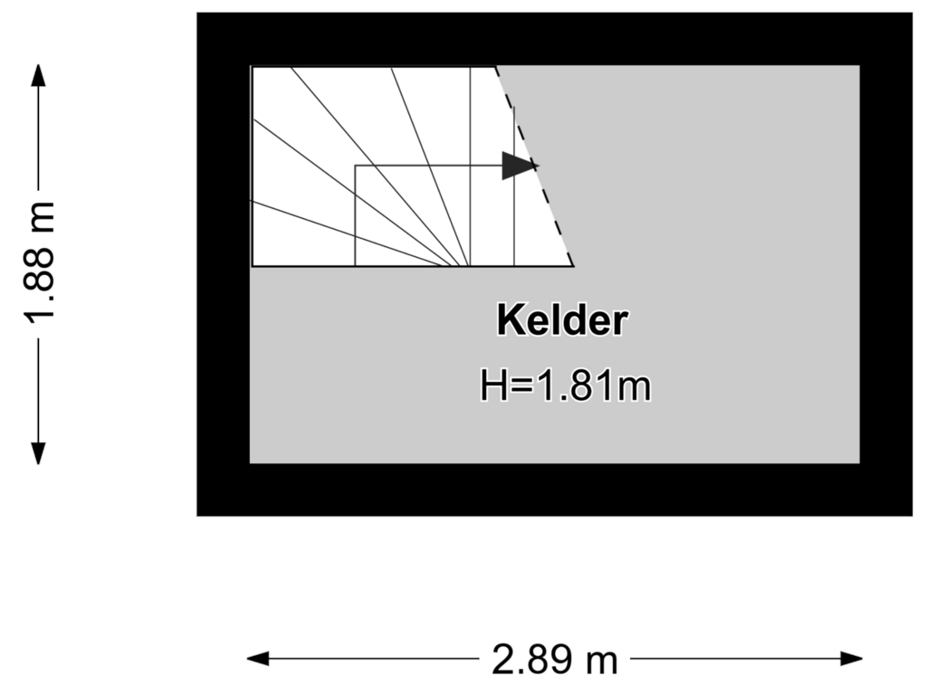 Bekijk plattegrond van Kelder van Vossenlaan 41