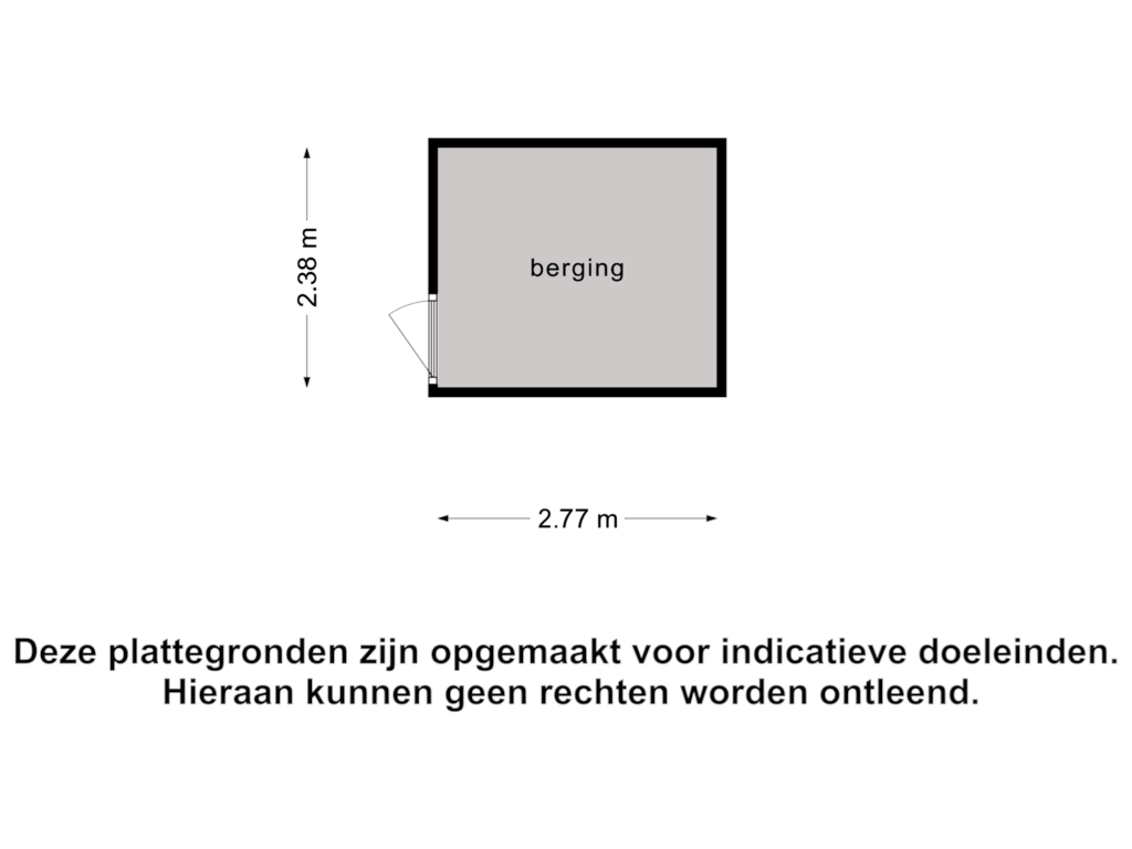 Bekijk plattegrond van Berging van Pater Dehonlaan 110