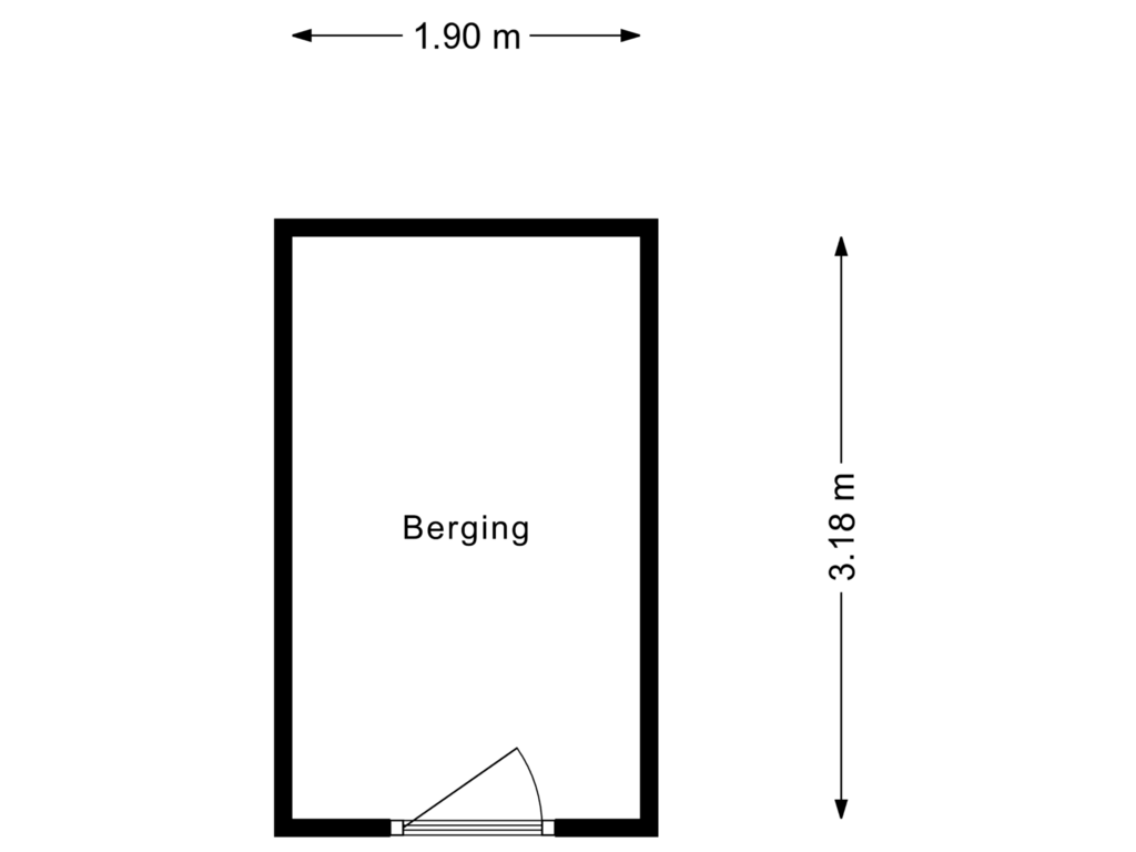 Bekijk plattegrond van Berging van Slaak 78