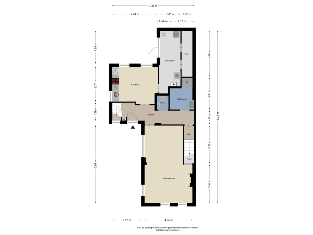 View floorplan of Begane grond of Reigerlaan 2