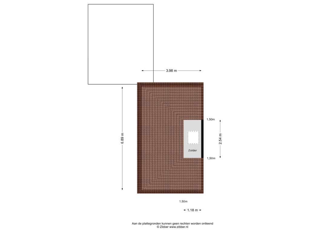 View floorplan of Zolder of Reigerlaan 2