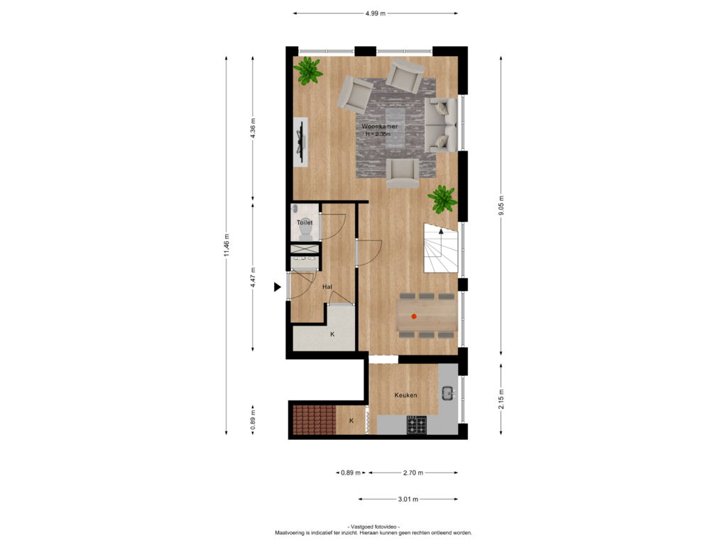 View floorplan of Begane grond of St. Walburg 1-01