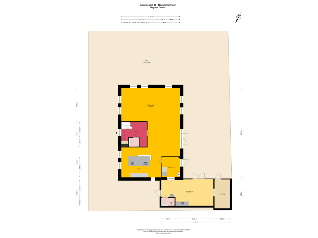 Bekijk plattegrond van Begane Grond van Abeelenpark 12