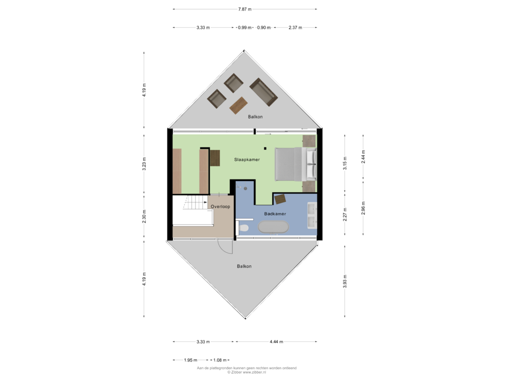 Bekijk plattegrond van Tweede verdieping van Oldengaarde 7