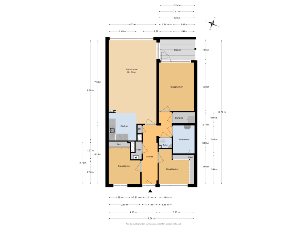 Bekijk plattegrond van Appartement van Sperwerlaan 121