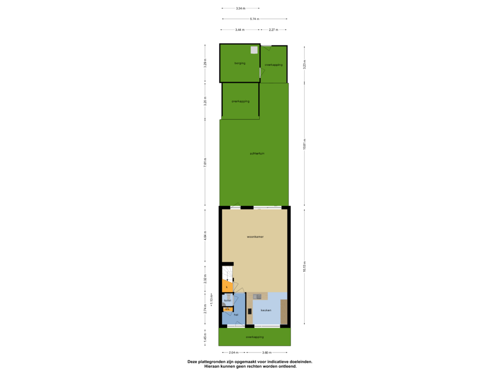 Bekijk plattegrond van Overzicht woning van Meersingel 50