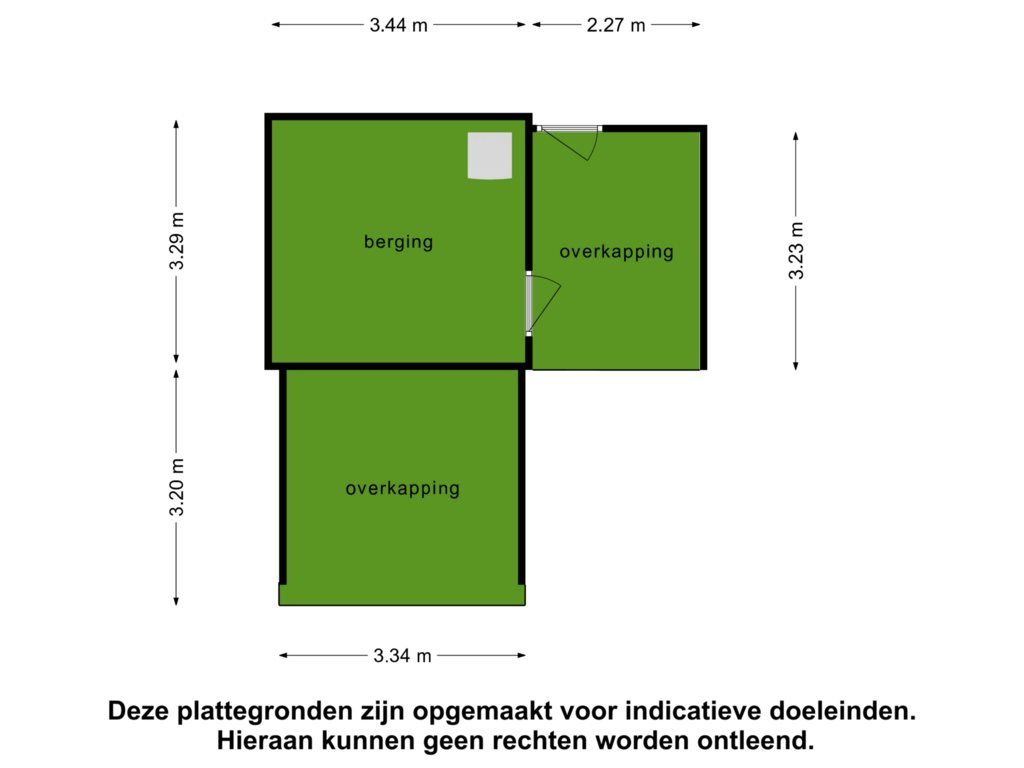 Bekijk plattegrond van Berging van Meersingel 50